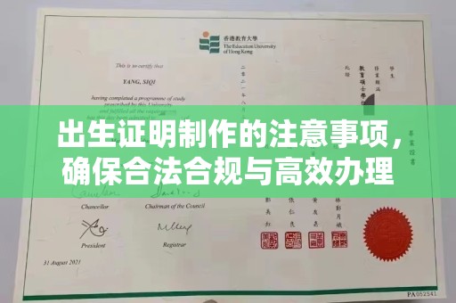 竹南出生证明制作的注意事项，确保合法合规与高效办理